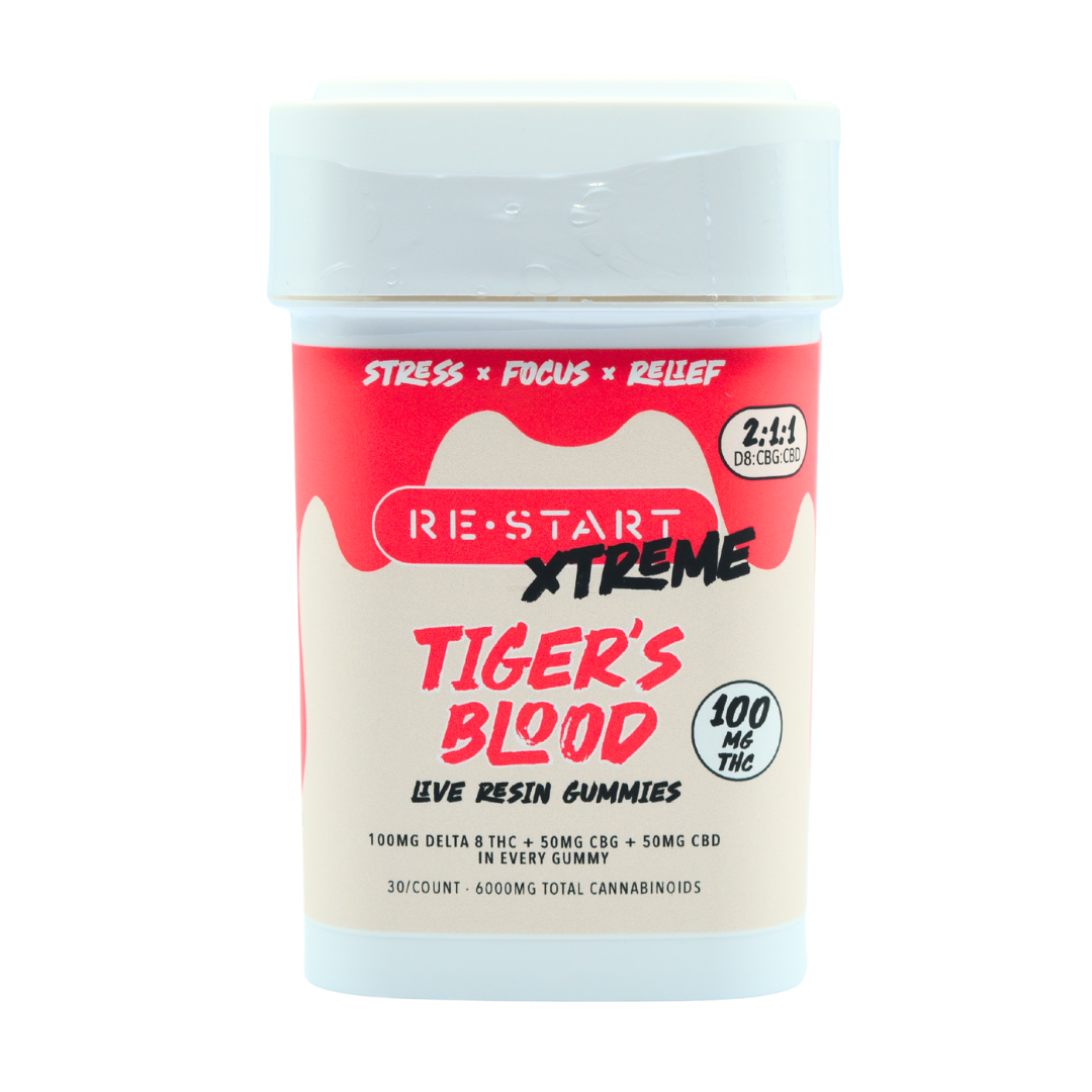 Delta 8 THC CBG CBD 200MG Gummies Tigers Blood (2:1:1) / 30-ct (Reg. Price $149)